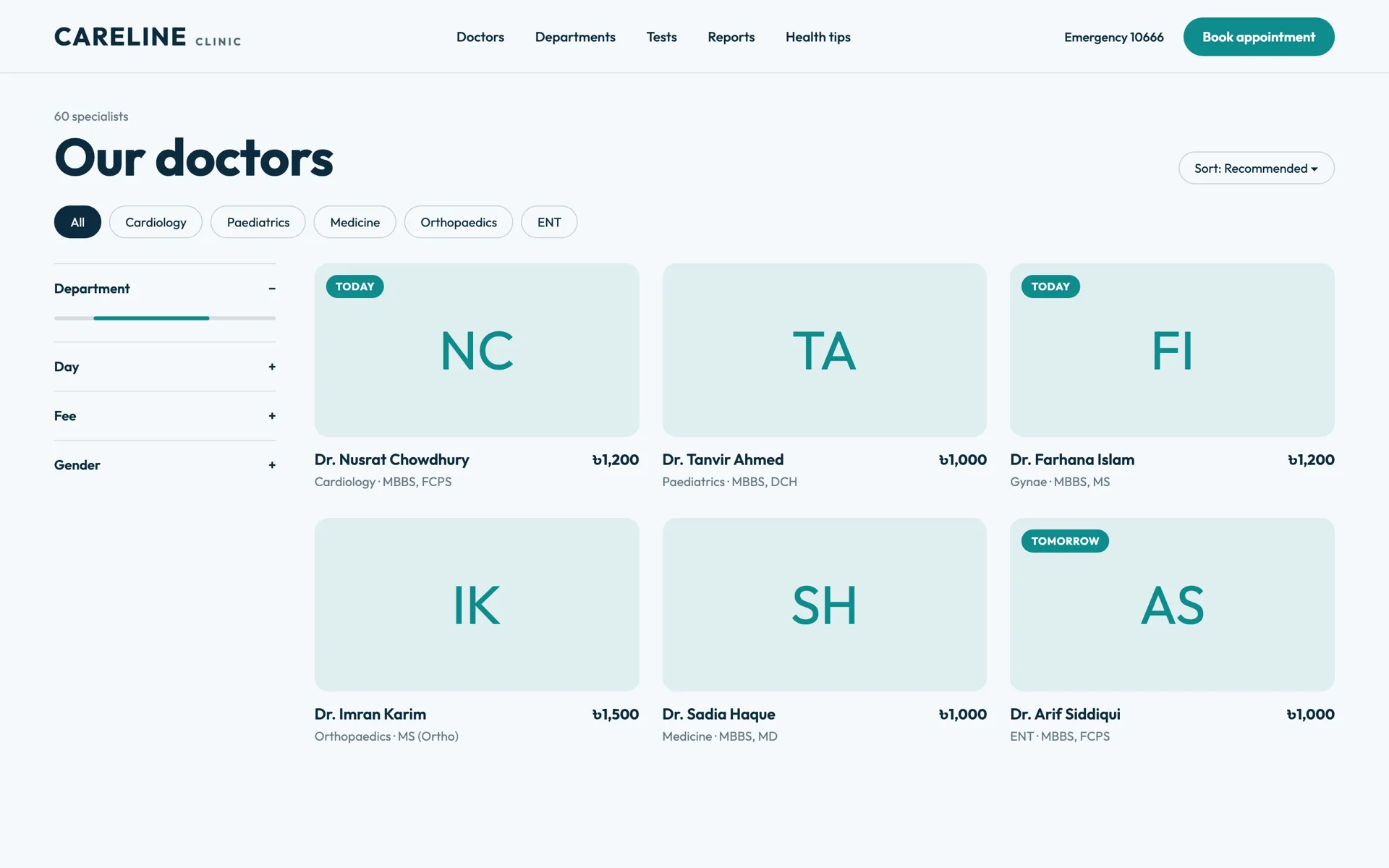 Example design — Doctors
