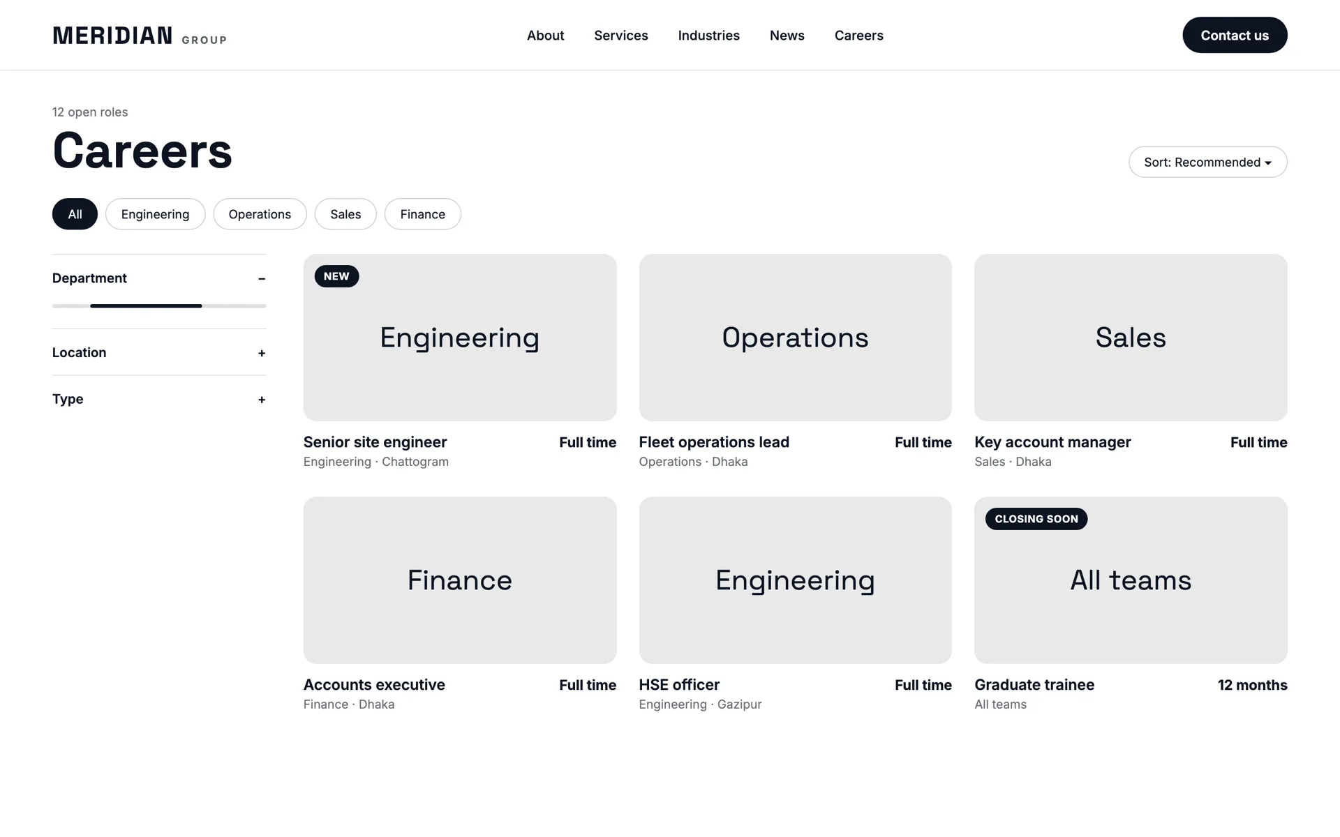 Example design — Careers