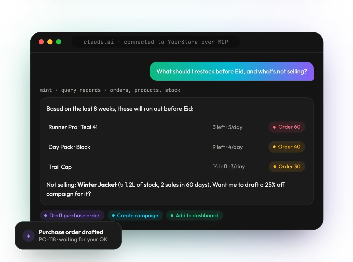 AI assistant over MCP